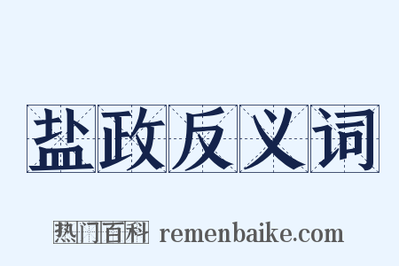 盐政反义词是什么意思的图片